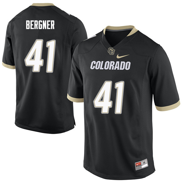 Men #41 Andrew Bergner Colorado Buffaloes College Football Jerseys Sale-Black